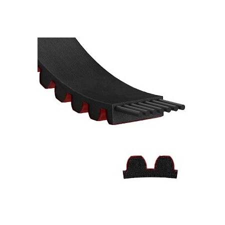 Optibelt Belt, Synchronous; 8 Millimeter Pitch; 896MM Pitch Len; 36MM Belt Wid 896-8MDC-36